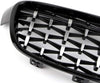 ABS Plastic Front Grills For BMW 3 Series F30 Diamond Piano Black