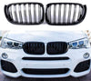 ABS Plastic Front Grills For BMW X3 F25 2014-2018 Piano Black M