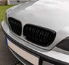 ABS Plastic Front Grills For BMW 3 Series E46 M Black