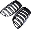 BMW 3 Series E90 Compatible ABS Plastic Front Grills Piano Black