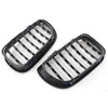 ABS Plastic Front Grills For BMW 3 Series E46 Diamond Style Black