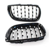 ABS Plastic Front Grills For BMW 3 Series E46 Diamond Style Black