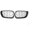 ABS Plastic Front Grills For BMW 3 Series E46 Diamond Style Black