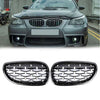 ABS Plastic Front Grills For BMW 5 Series E60 Diamond Chrome Style