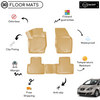 3D Molded Interior Beige Car Floor Mat for Seat Altea