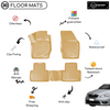 3D Molded Interior Beige Car Floor Mat for Skoda Octavia 2005 - 2012