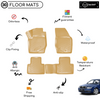 3D Molded Interior Beige Car Floor Mat for Skoda Super B 2003 - 2008