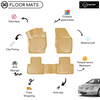 3D Molded Interior Beige Car Floor Mat for Toyota Avensis 2009 - Up